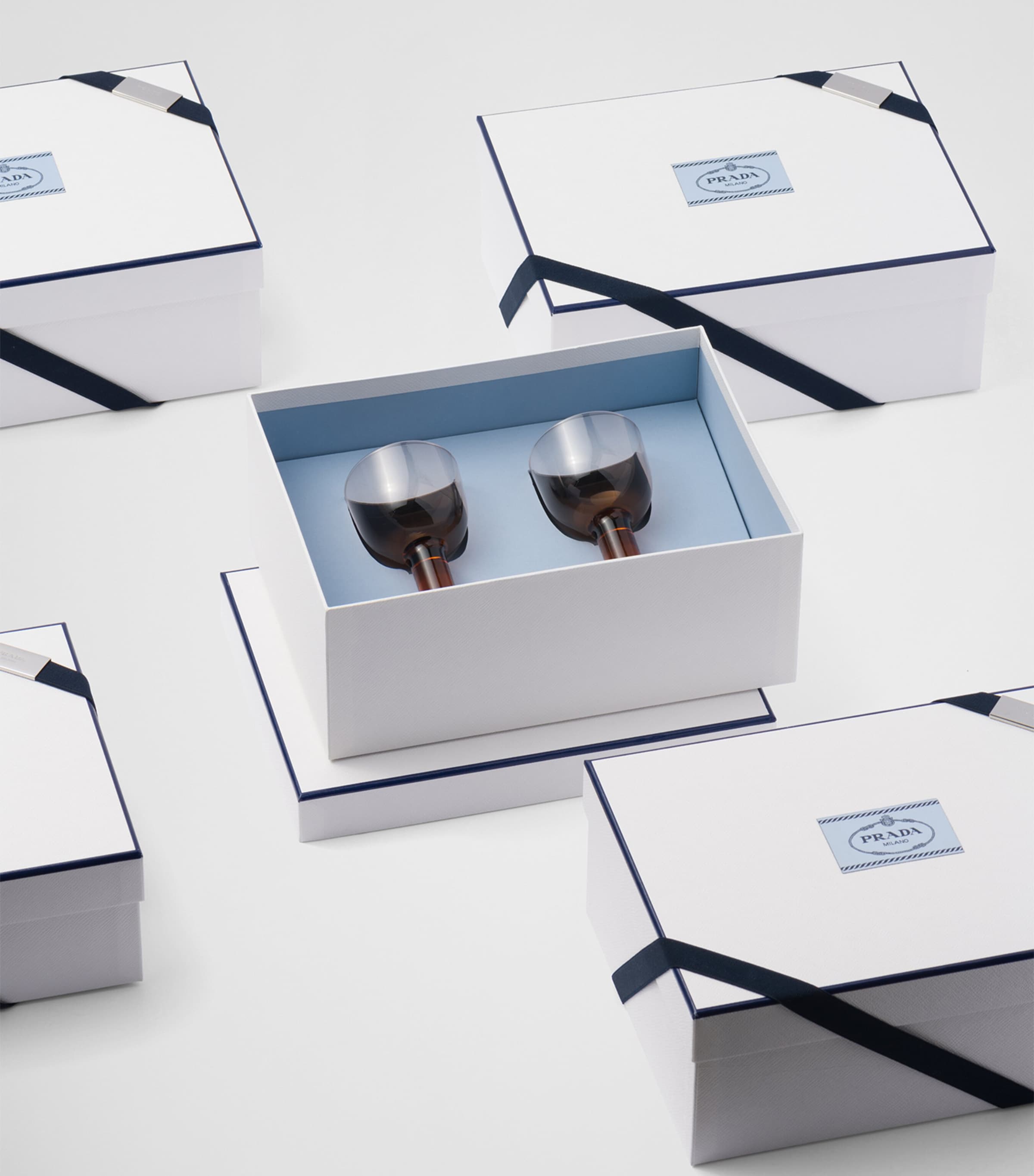 Prada Plinth white wine glasses set of 2, imported from the UK