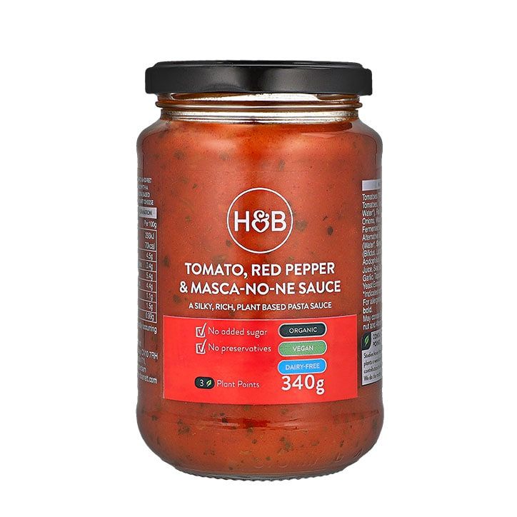 Holland & Barrett Tomato, Red Pepper & Masca-No-Ne Sauce 340g GOODS Holland&Barrett