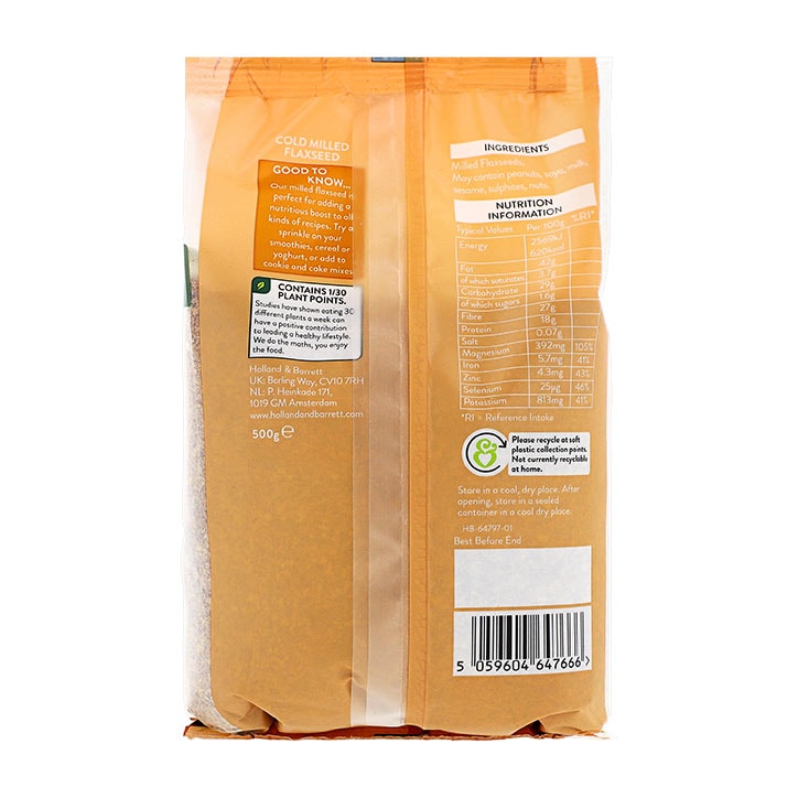 Holland & Barrett Flaxseed 500g GOODS Holland&Barrett