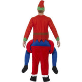 Smiffys Piggyback Santa costume with mock legs (British brand)