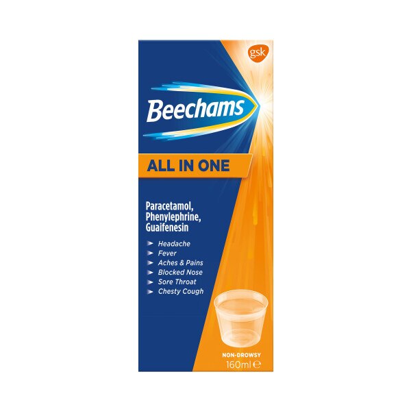 Beechams All in One Liquid, with Paracetamol 160ml GOODS Superdrug   