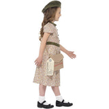 Smiffys Evacuee Girl Costume set including dress and accessories, UK version