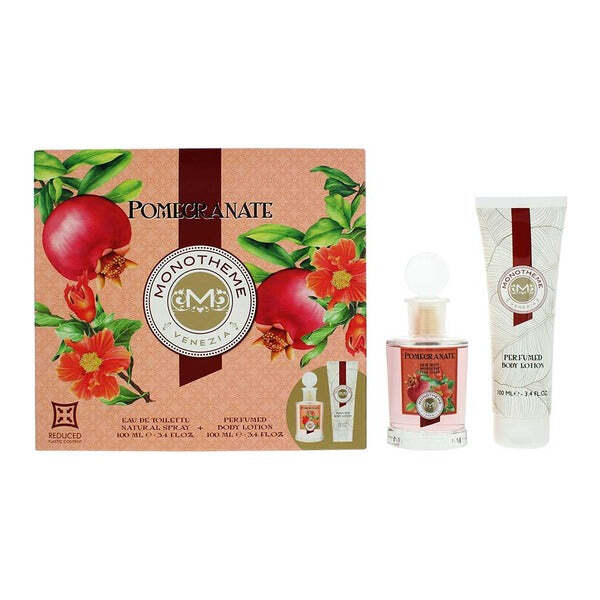 Monotheme Pomegranate Gift Set 100ml EDT and body lotion, UK version