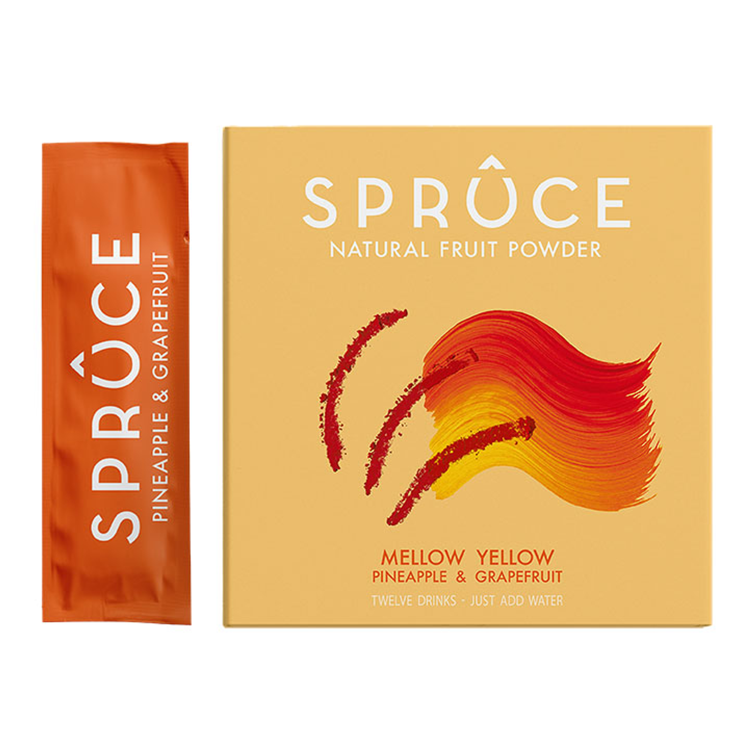 Spruce Pineapple & Grapefruit Water Infusions (12 Sachets) - Pineapple & Grapefruit