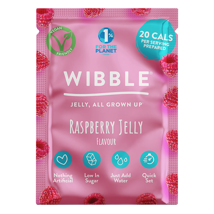 Wibble Raspberry Vegan Jelly Crystals 57g GOODS Holland&Barrett