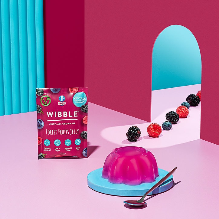 Wibble Raspberry Vegan Jelly Crystals 57g GOODS Holland&Barrett