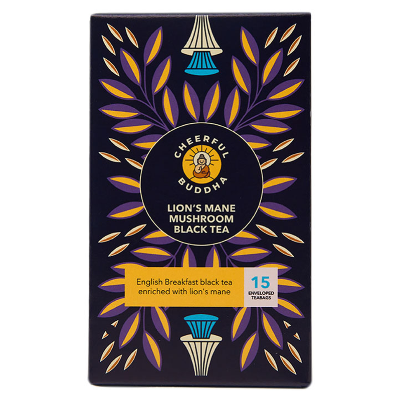 Cheerful Buddha Lion's Mane Mushroom Green Tea 15 Tea Bags