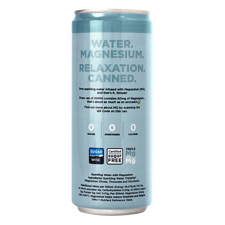 OHMG Sparkling Water Infused with Magnesium 330ml