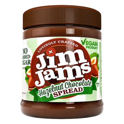 Holland & Barrett JimJams Vegan No Added Sugar Hazelnut Chocolate Spread 330g- Buy online at McGrocer