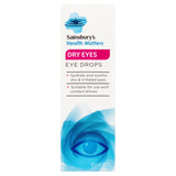 Sainsbury's Dry Eyes Drops 10ml eye & contact lens care Sainsburys   