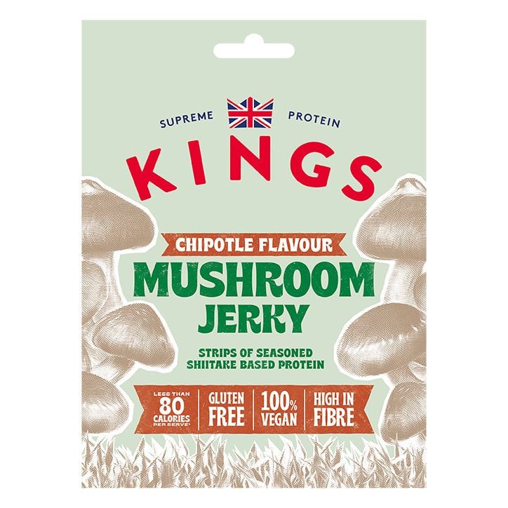 Kings Smoked Chipotle Mushroom Jerky 25g GOODS Holland&Barrett Chipotle