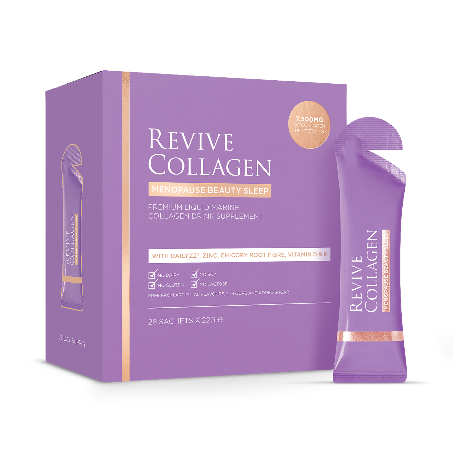 Revive Collagen Menopause Beauty Sleep Hydrolysed Marine Collagen 7,500mgs 14 days Supply