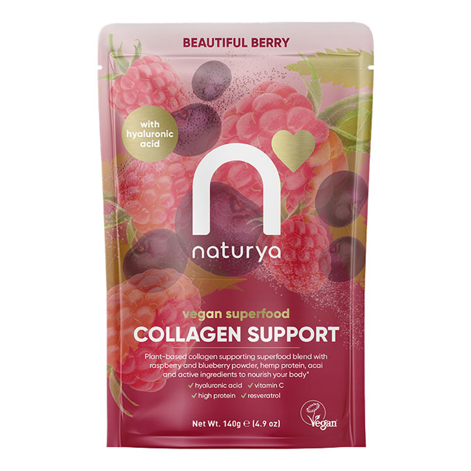 Naturya Collagen Support Captivating Cacao 140g - Beautiful Berry