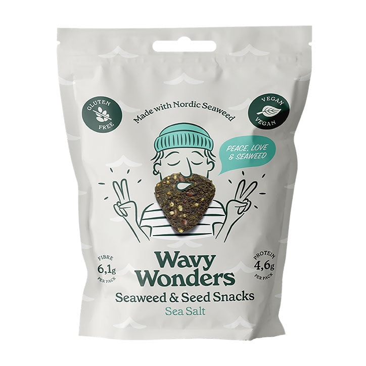 Wavy Wonders Seaweed & Seed Snack Garlic & Yoghurt 30g GOODS Holland&Barrett Garlic & Yoghurt