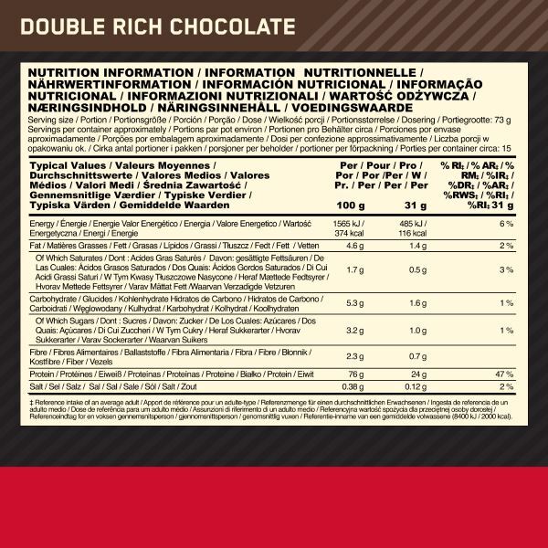 Optimum Nutrition Double Rich Chocolate Whey Protein Powder GOODS Superdrug   