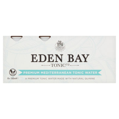 Eden Bay Premium tonic water 8 x 150ml, imported from the UK