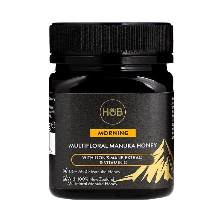 Holland & Barrett Morning Multifloral Manuka Honey (with Lion's Mane & Vitamin C) 250g