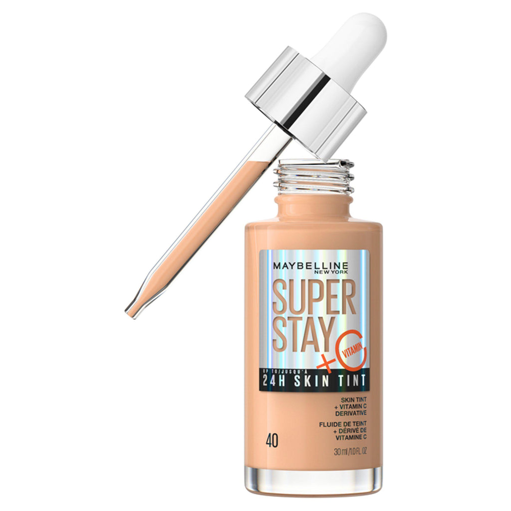 Maybelline Super Stay Up To 24H Skin Tint Foundation + Vitamin C Shade 40