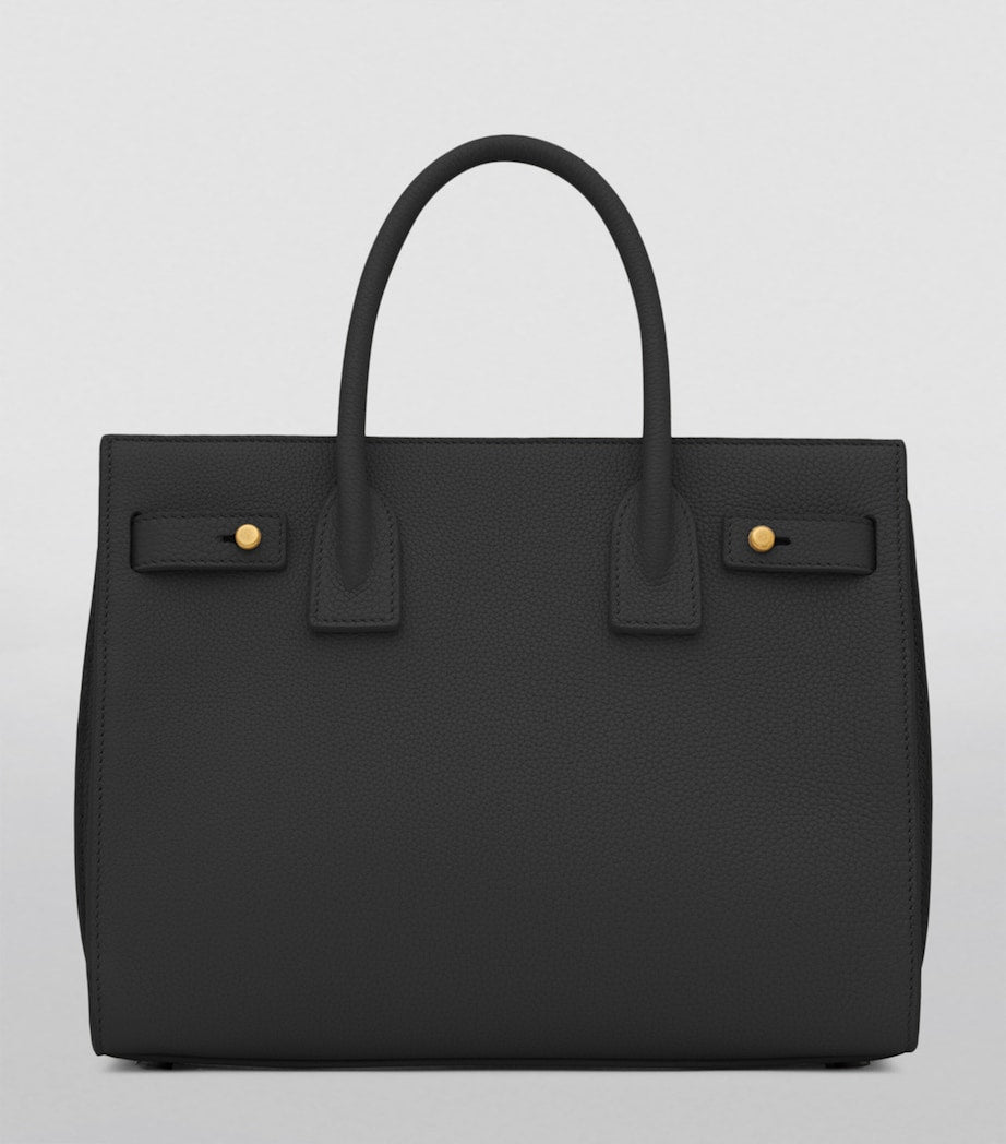 Saint Laurent Sac de Jour leather tote bag, imported from the UK