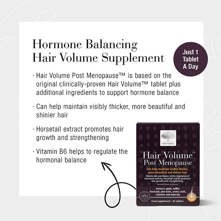 New Nordic Hair Volume Post Menopause 30 Tablets GOODS Holland&Barrett