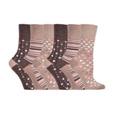 Gentle Grip 6 Pack Ladies Non Elastic Bamboo Socks
