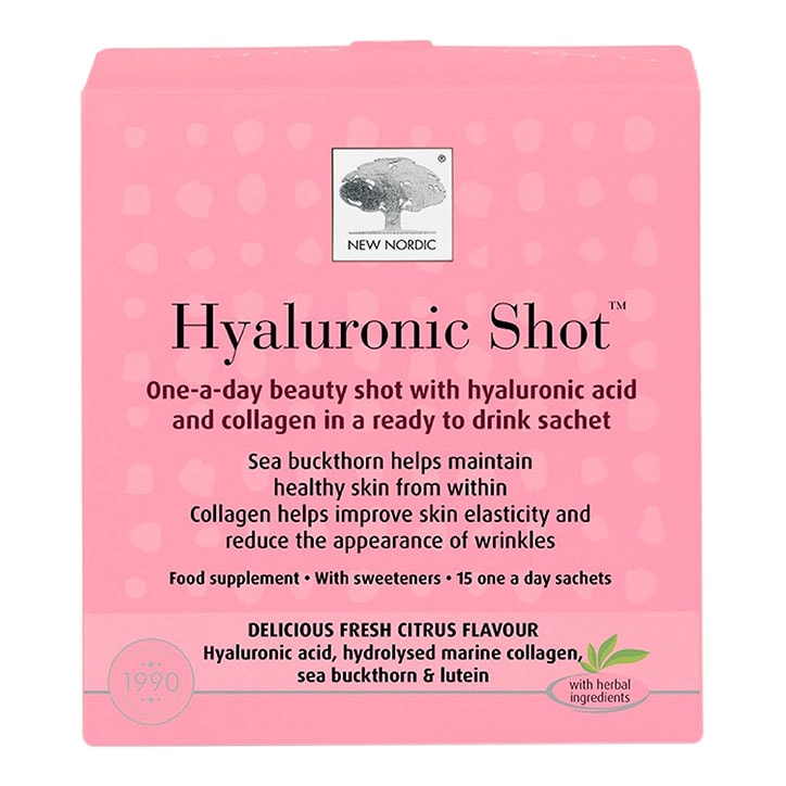 New Nordic Hyaluronic Shot 15 Sachets GOODS Holland&Barrett   