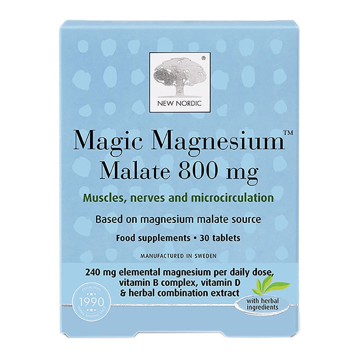 New Nordic Magic Magnesium Malate 800mg 60 Tablets GOODS Holland&Barrett   