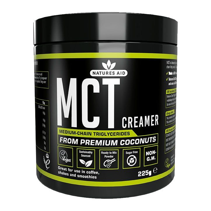 Natures Aid MCT Creamer Medium Chain Triglycerides (MCT) Powder 225g GOODS Holland&Barrett