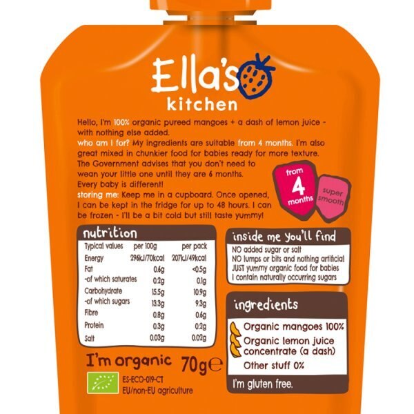 Ella's Kitchen First Tastes  Mangoes 70g GOODS Superdrug   