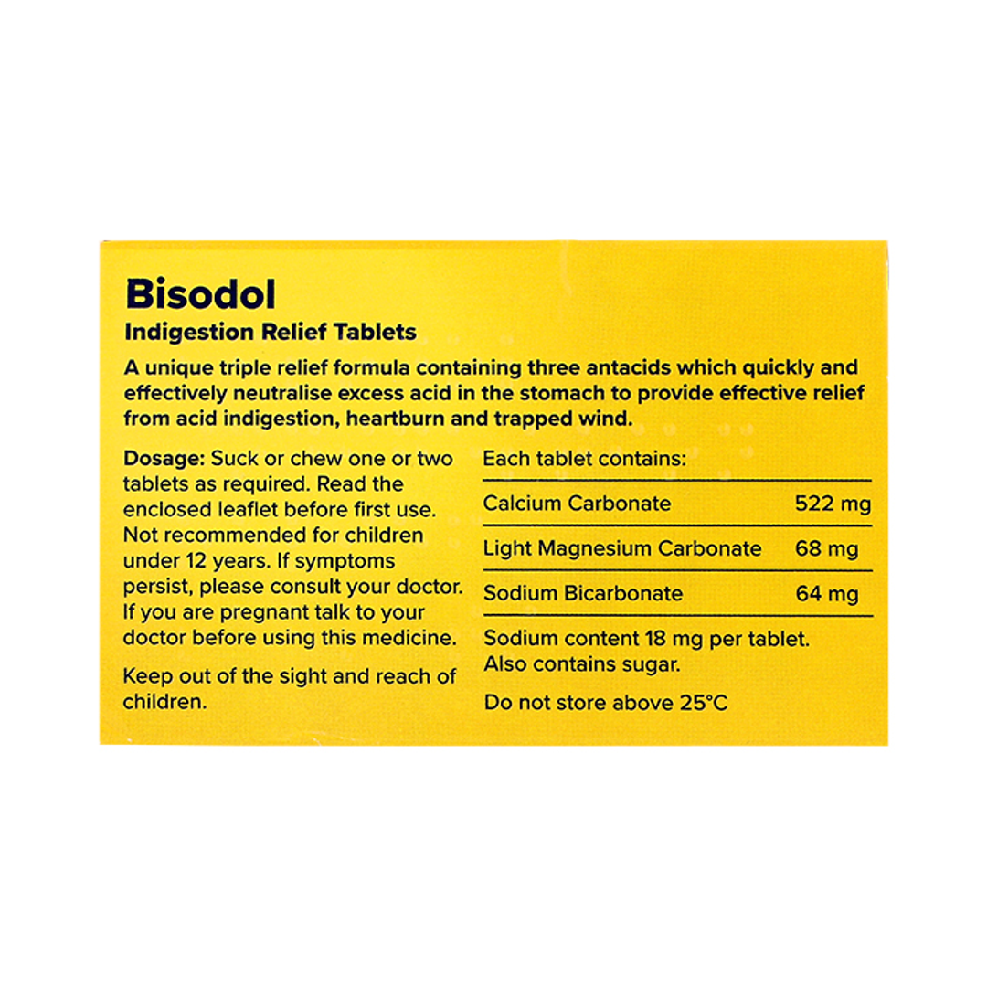 Acid Indigestion and Heartburn Relief Tablets 60 Pack