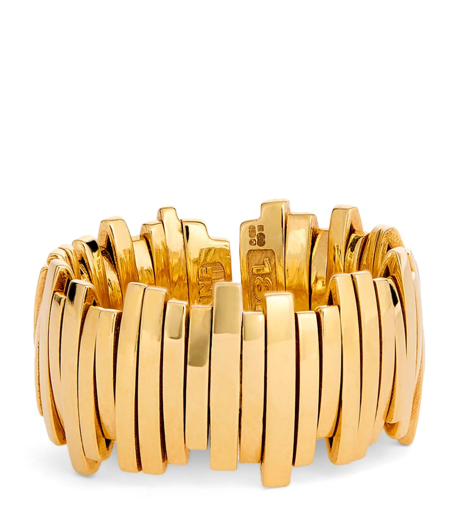 Suzanne Kalan Golden Jagged band ring in yellow gold, UK version