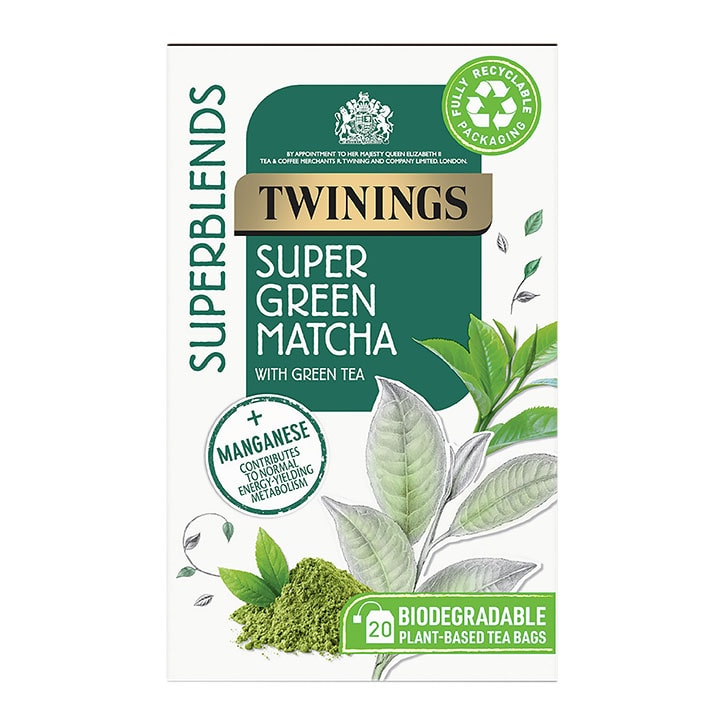 Superblends Super Green Matcha Tea Bags 20 Tea Bags GOODS Holland&Barrett