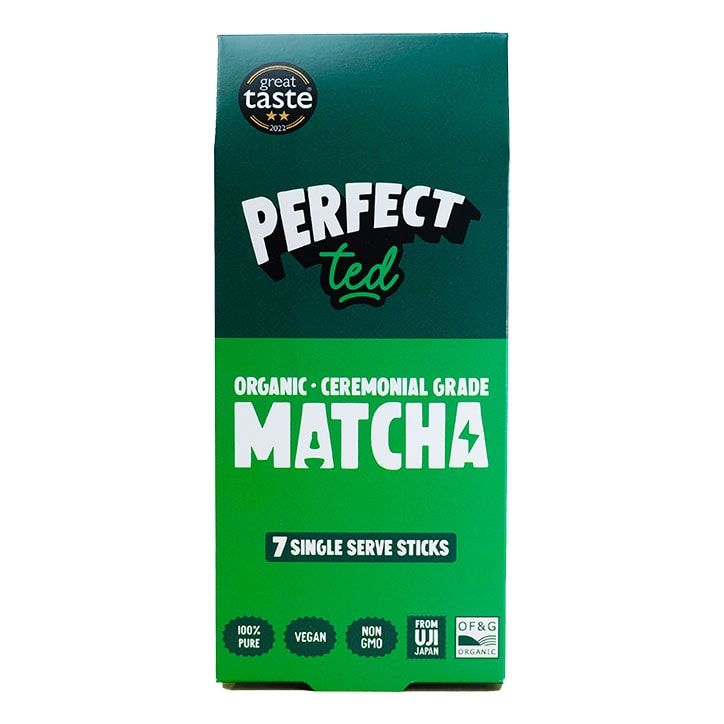 Perfect Ted Organic Matcha Green Tea Powder Sticks x7 GOODS Holland&Barrett