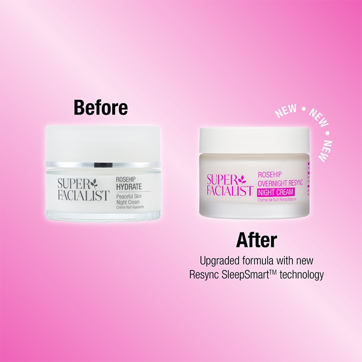 Super Facialist Rosehip Overnight Resync Night Cream 50ml