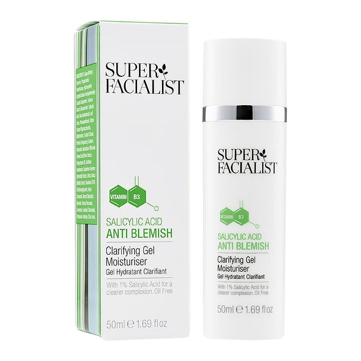 Super Facialist Salicylic Acid Anti-Blemish Clarifying Gel Moisturiser 50ml