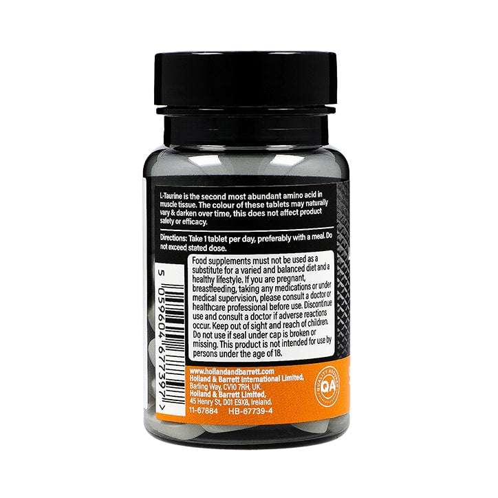 Taurine 500mg 50 Tablets GOODS Holland&Barrett