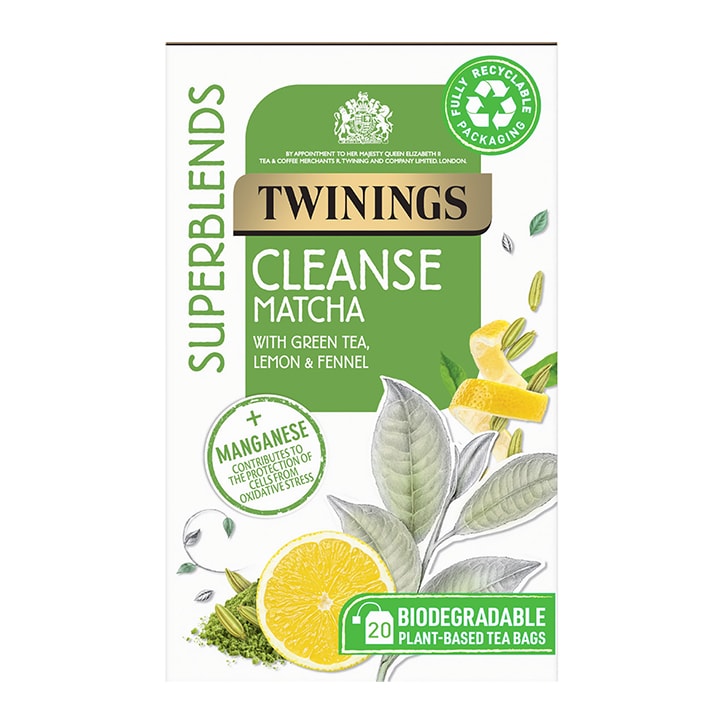 Twinings Superblends Cleanse Matcha Tea 20 Tea Bags GOODS Holland&Barrett