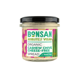 Bonsan Absolutely Vegan Organic Cashew & Chive Spread 135g - Cashew & Chive