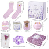 Livingandhome lavender-scented spa bath gift set - British product