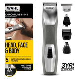 Wahl Trimmer Kit Chromium 11-in-1 Multi Men's Toiletries Boots   