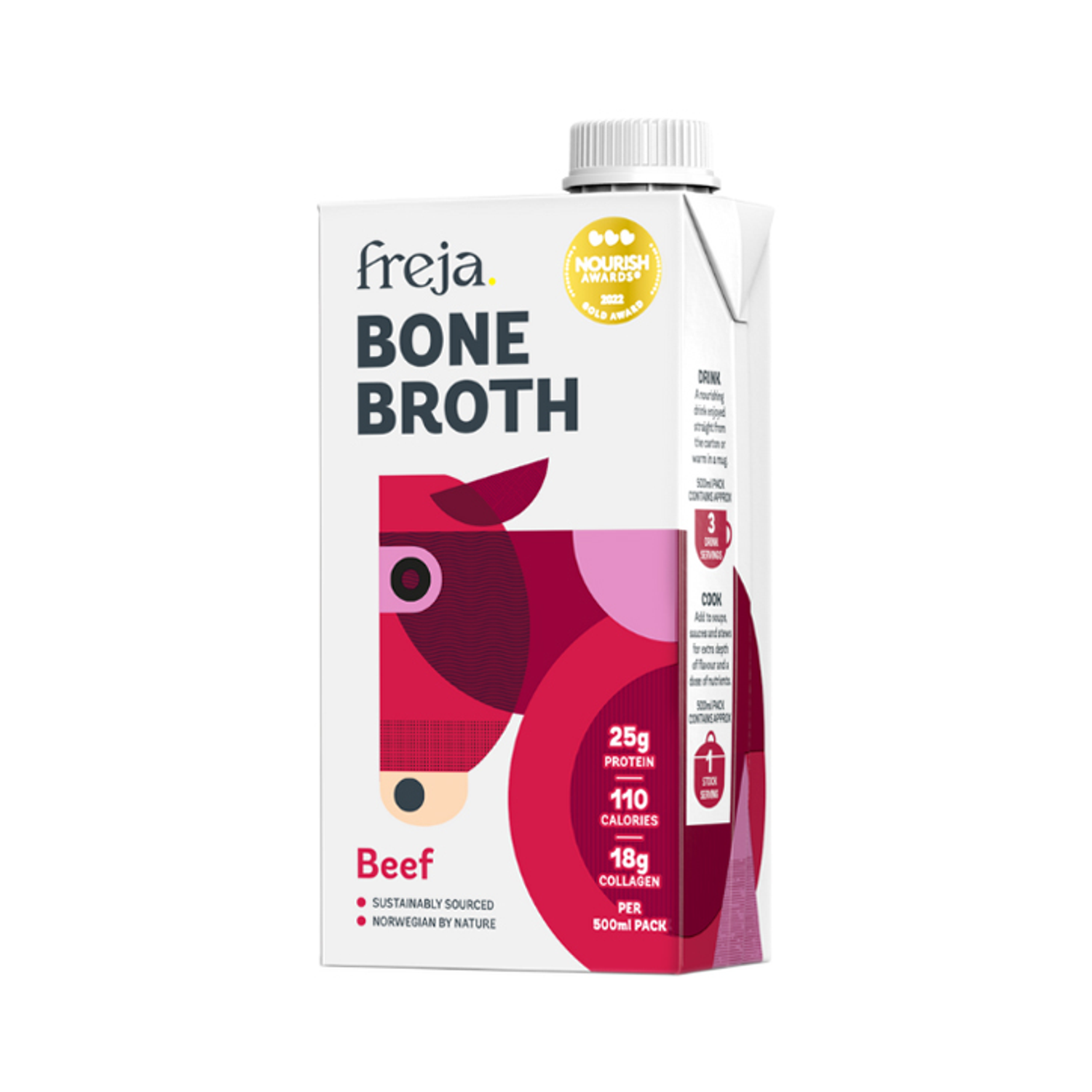 Freja Chicken Bone Broth 500ml - Beef