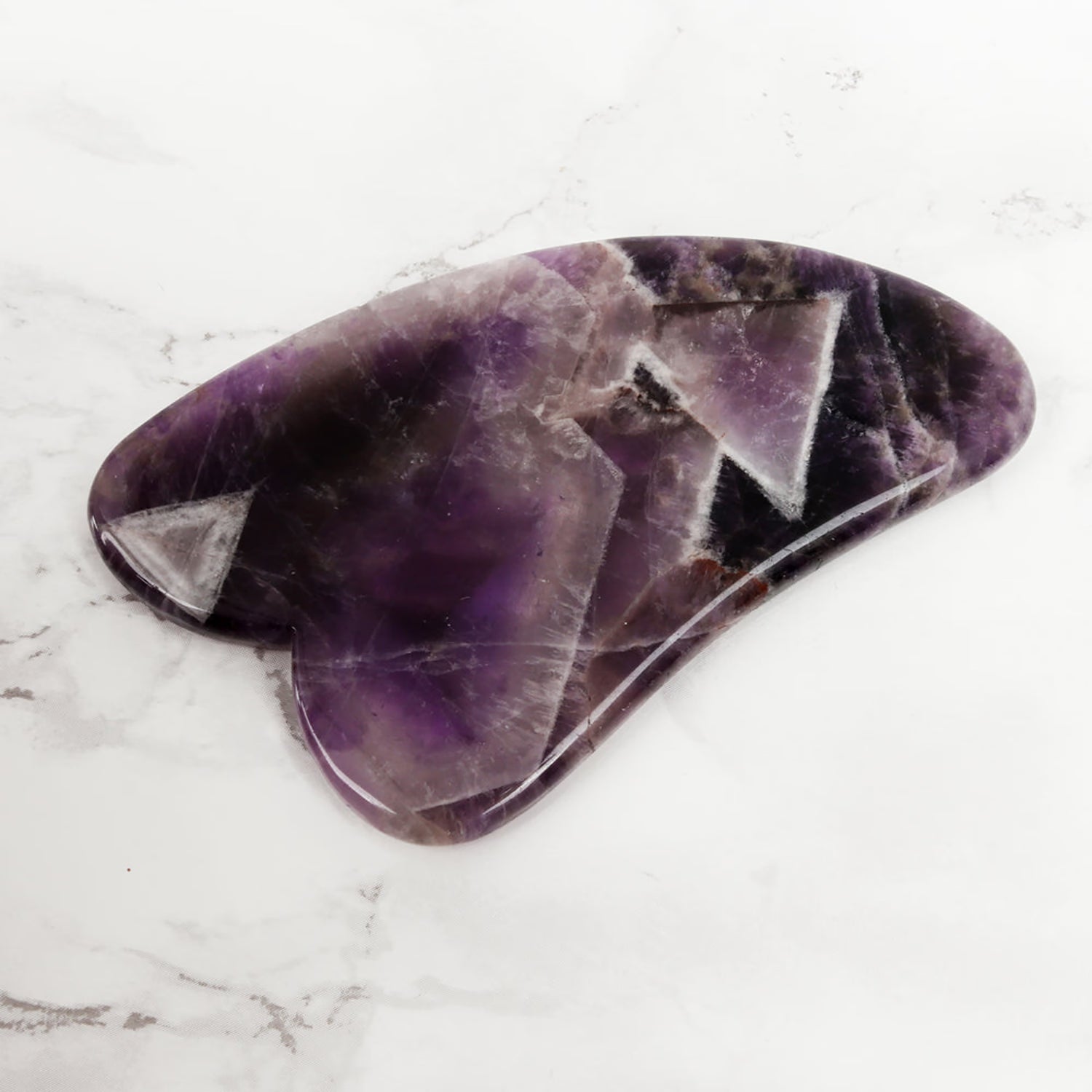 White Lotus Beauty amethyst gua sha facial tool, UK version