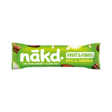 Nakd Fruit & Fibre Strawberry & Raspberry Bar 44g - Apple & Cinnamon 44 g