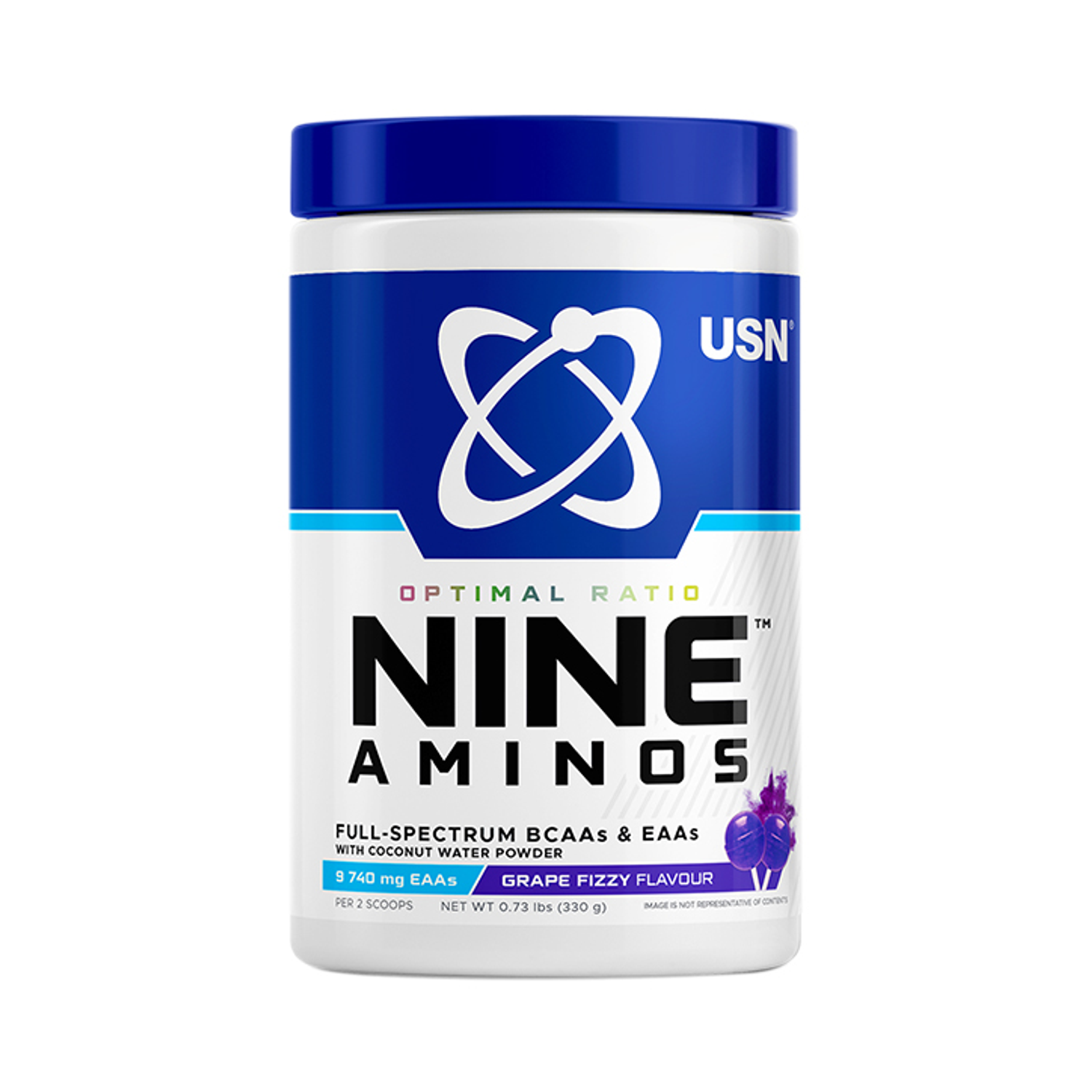 USN Nine Aminos Pineapple 330g - Grape Fizzy Pop
