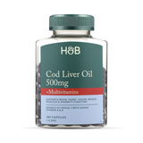 Holland Barrett Pure Cod Liver Oil Multivitamins 500mg 180 Capsules