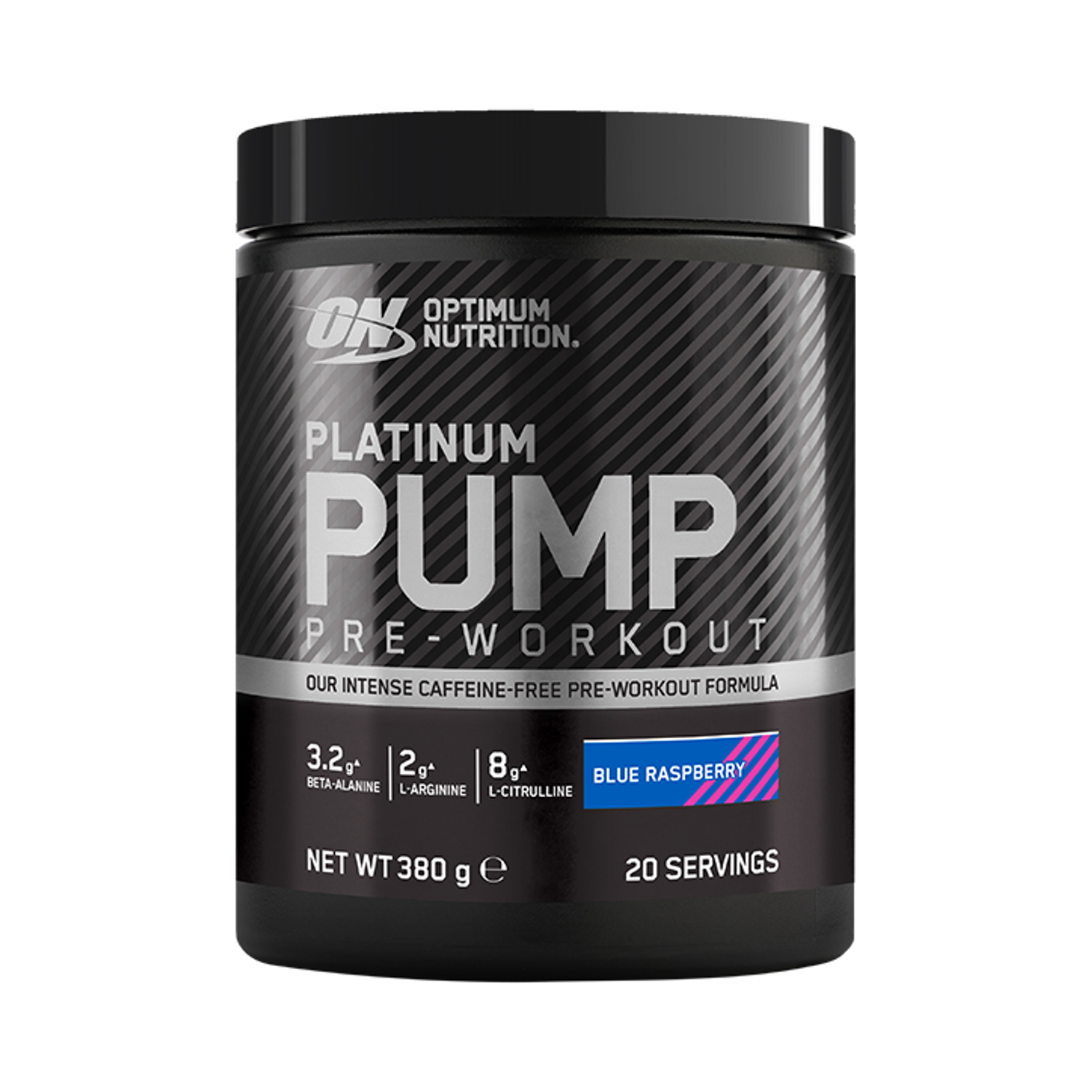 Optimum Nutrition Platinum Pump Pre-workout Lemon Lime 380g - Blue Raspberry
