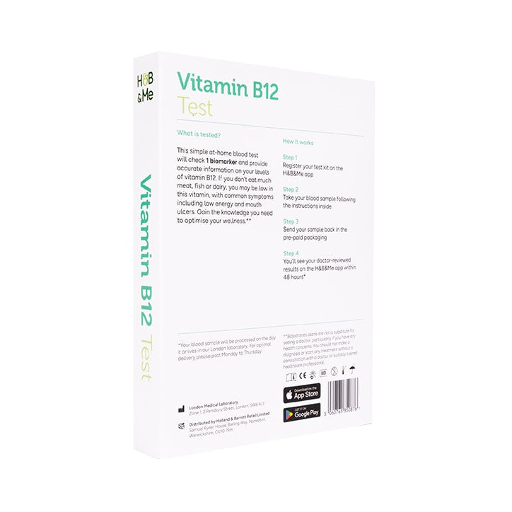 H&B&Me Vitamin B12 Blood Test GOODS Holland&Barrett