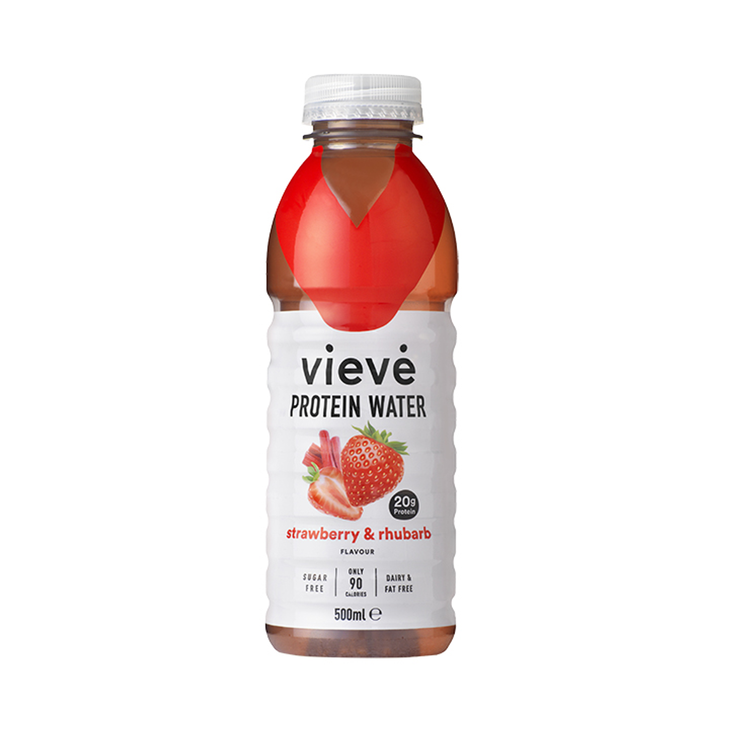 Vieve Strawberry & Rhubarb Protein Water 500ml - Strawberry & Rhubarb