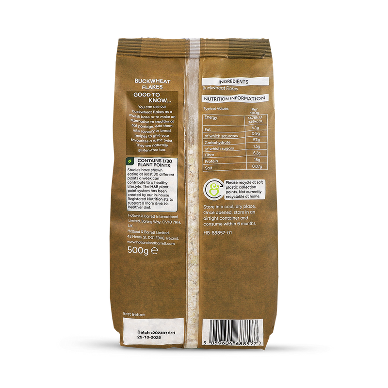 Holland Barrett Buckwheat Flakes 500g