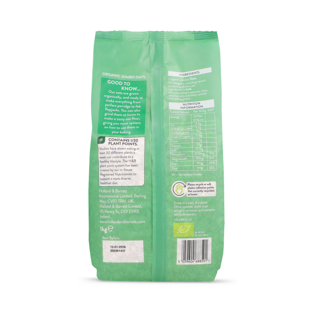 Holland Barrett Bio Haferflocken XXL 1kg